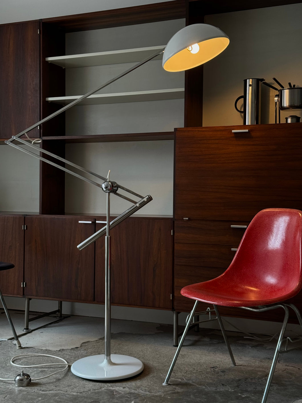 Large articulated floor lamp by Reggiani