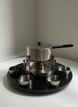 Load image into Gallery viewer, Stainless steel fondue set by Peter Holmblad for Stelton
