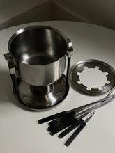 Load image into Gallery viewer, Stainless steel fondue set by Erik Magnussen for Stelton
