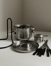 Load image into Gallery viewer, Stainless steel fondue set by Erik Magnussen for Stelton
