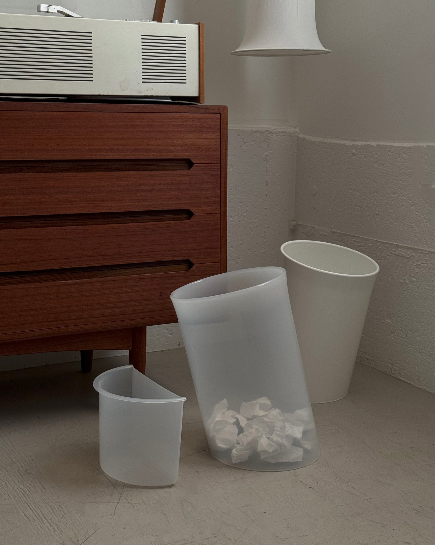 In Attesa wastepaper basket by Enzo Mari