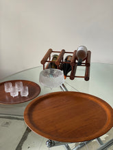 Load image into Gallery viewer, Round teak trays
