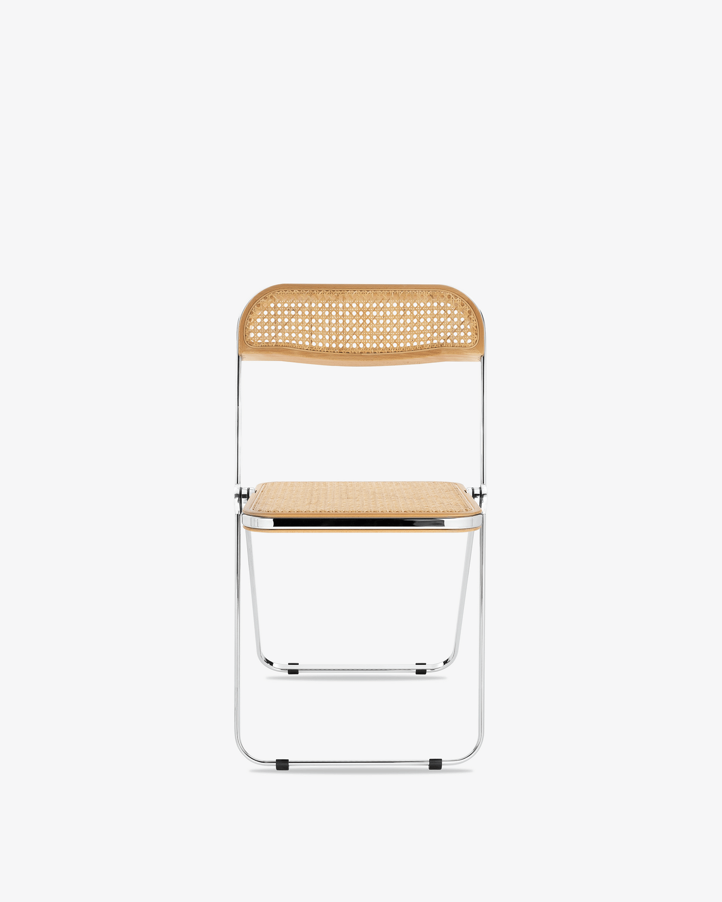 Chaise pliante en paille Plia Vienna de Giancarlo Piretti (lots de 4, 6 ou 8)