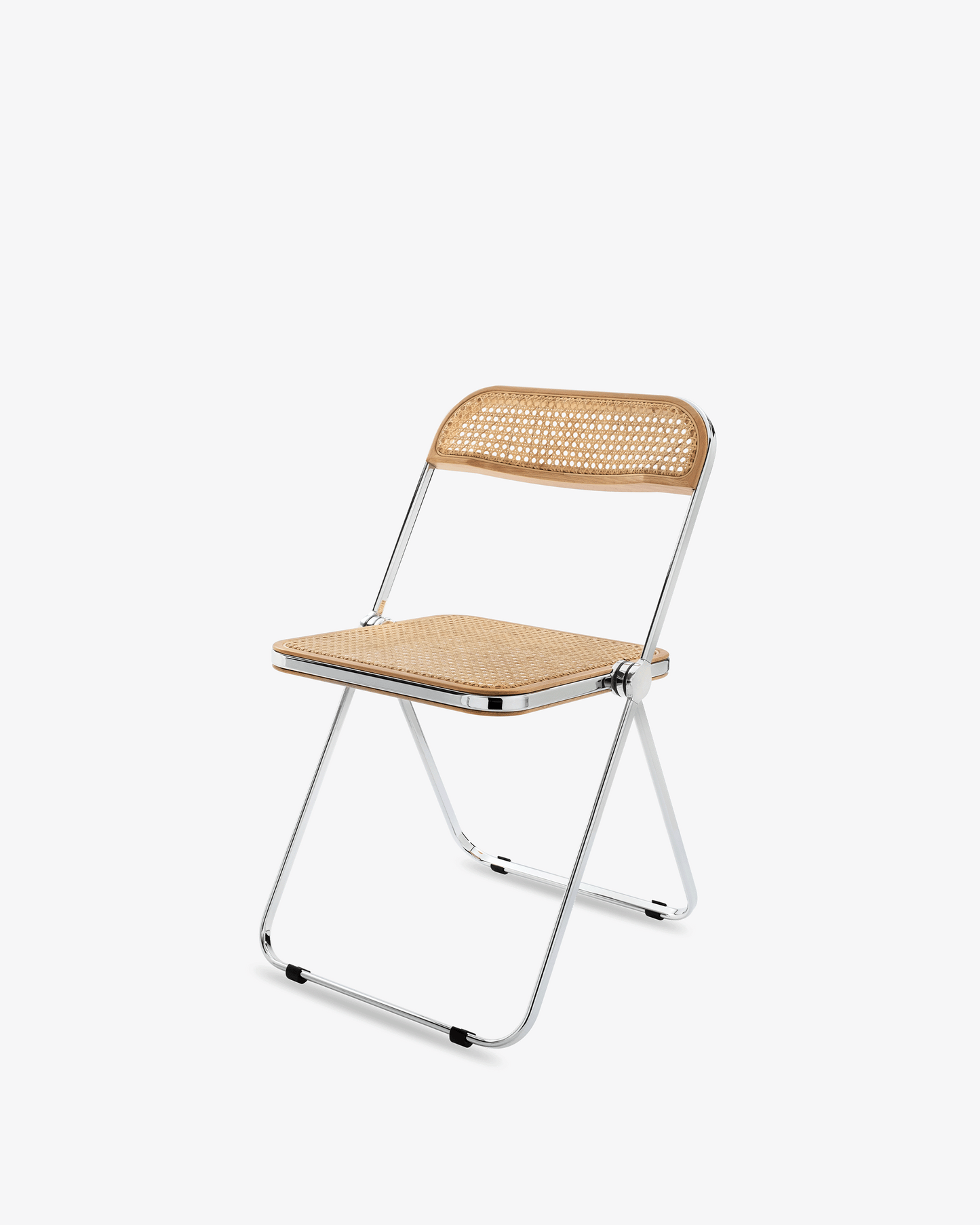 Chaise pliante en paille Plia Vienna de Giancarlo Piretti (lots de 4, 6 ou 8)