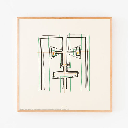 Presenza degli antenati IV print by Bruno Munari