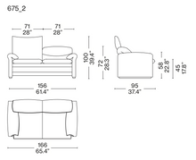 Load image into Gallery viewer, Maralunga sofa by Vico Magistretti for Cassina
