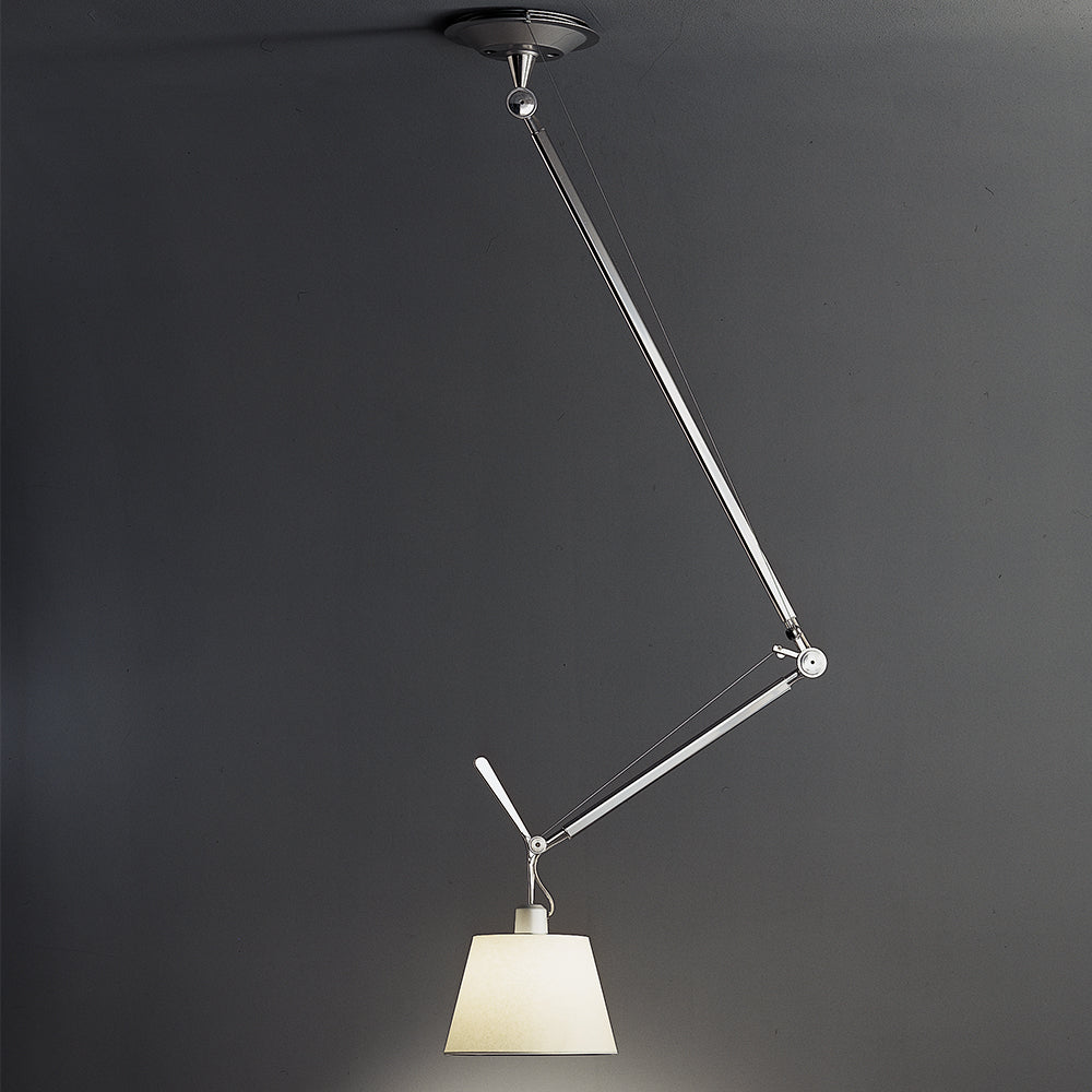 Tolomeo Off-Center suspension with shade by Michele De Lucchi