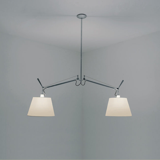 Tolomeo Double suspension with shade by Michele De Lucci and Giancarlo Fassina