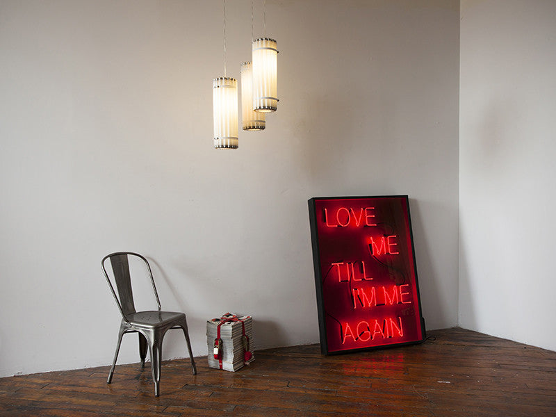 Vertical Tube hanging lamp by Castor