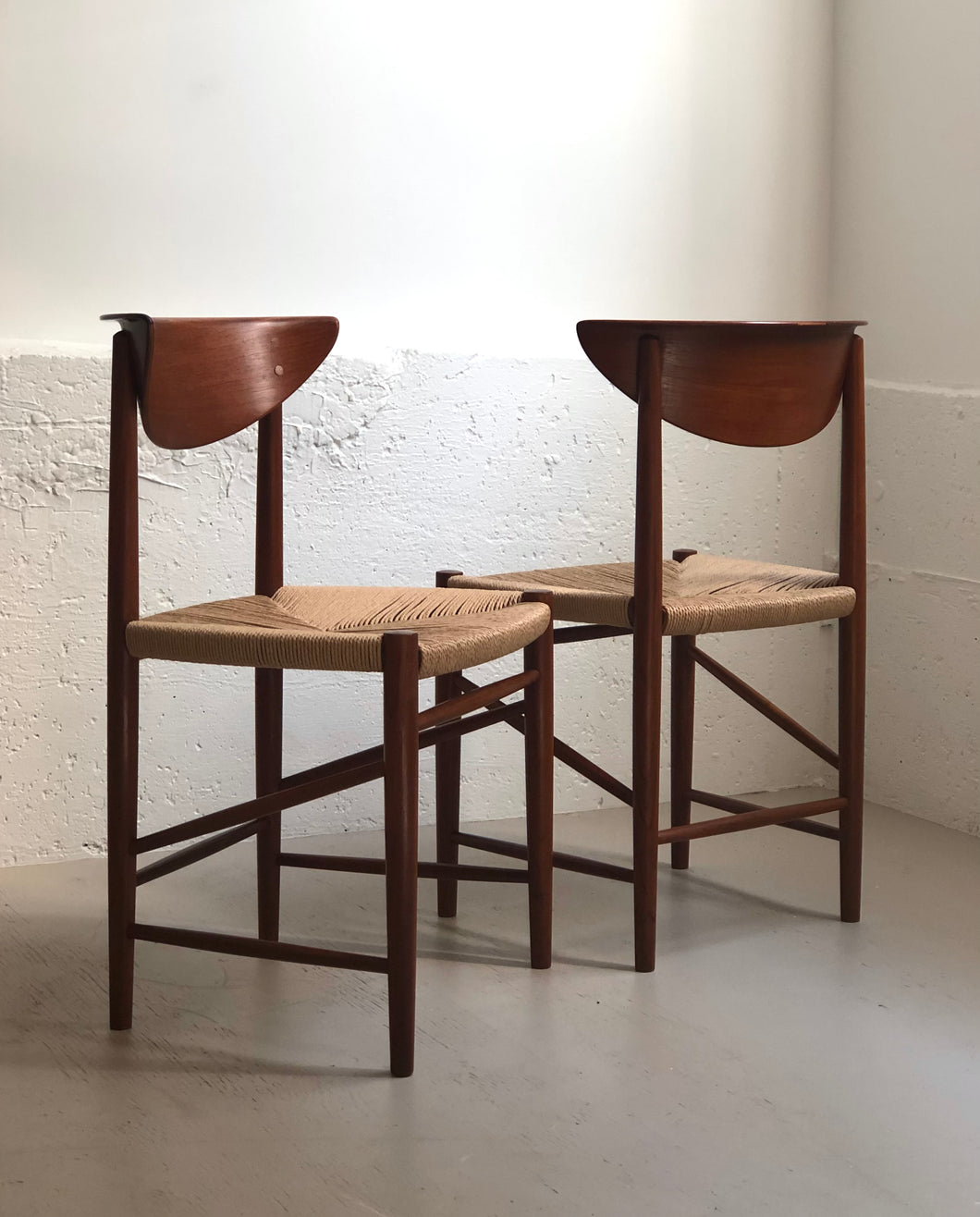 Pair of dining chairs by Peter Hvidt & Orla Mølgaard-Nielsen for Søborg