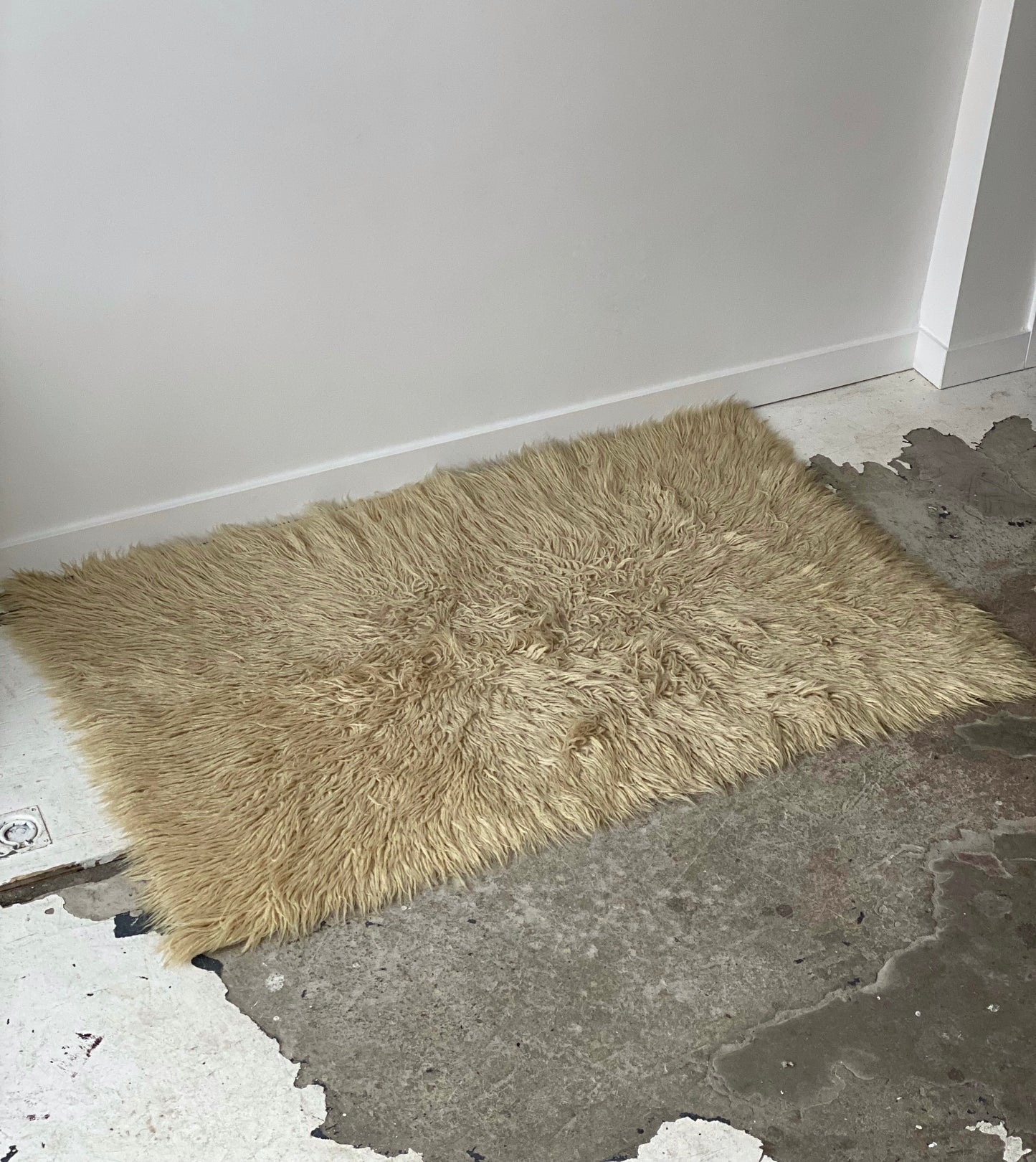 Petit tapis flokati