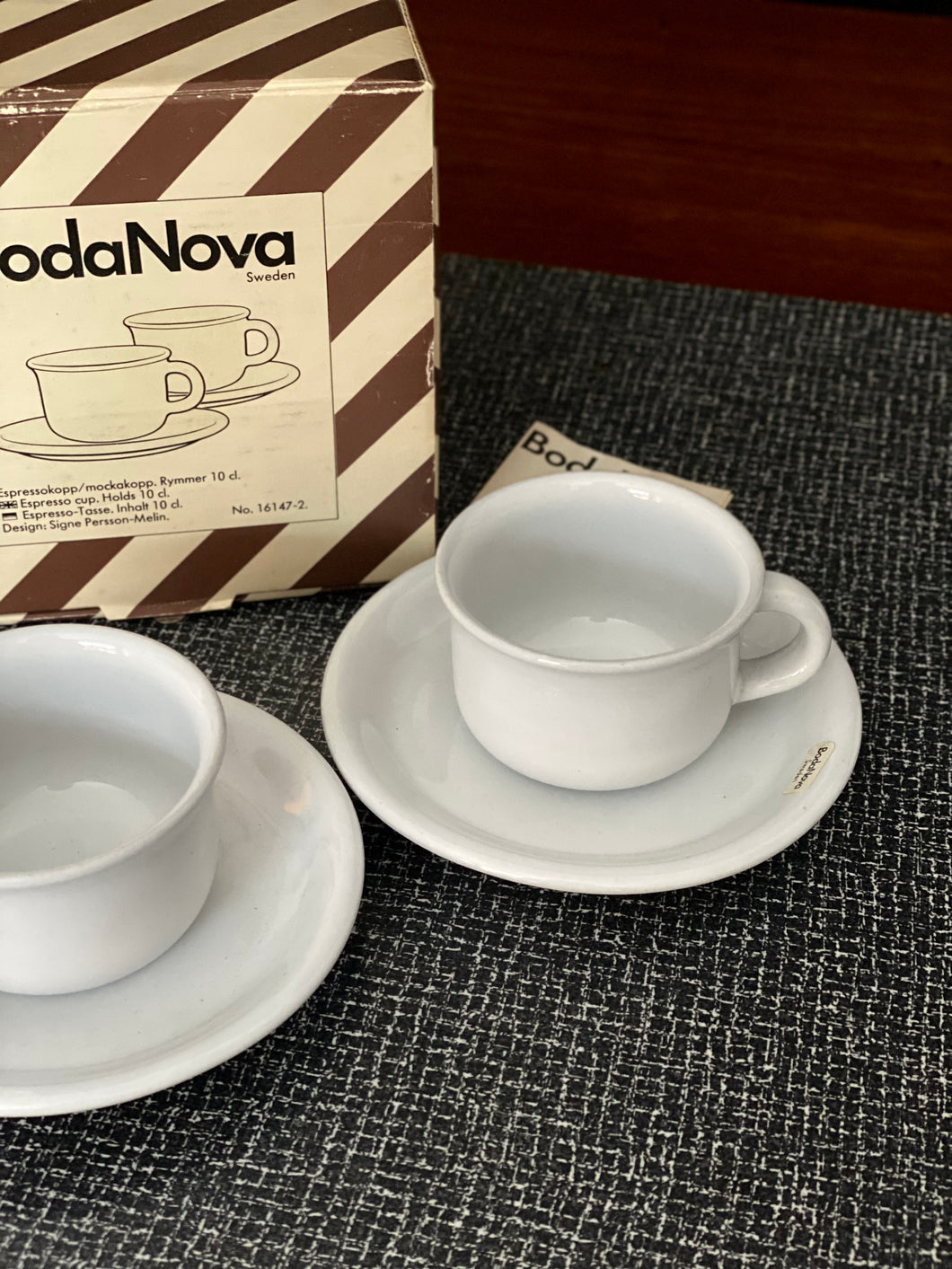 Ensemble de 2 tasses à expresso et soucoupes par BodaNova