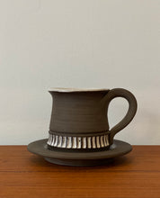 Load image into Gallery viewer, Ceramic mug and plate by Nicolas and Jacqueline Brodbeck
