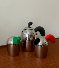 Load image into Gallery viewer, Espresso maker, sugar jug and creamer set by Alessi
