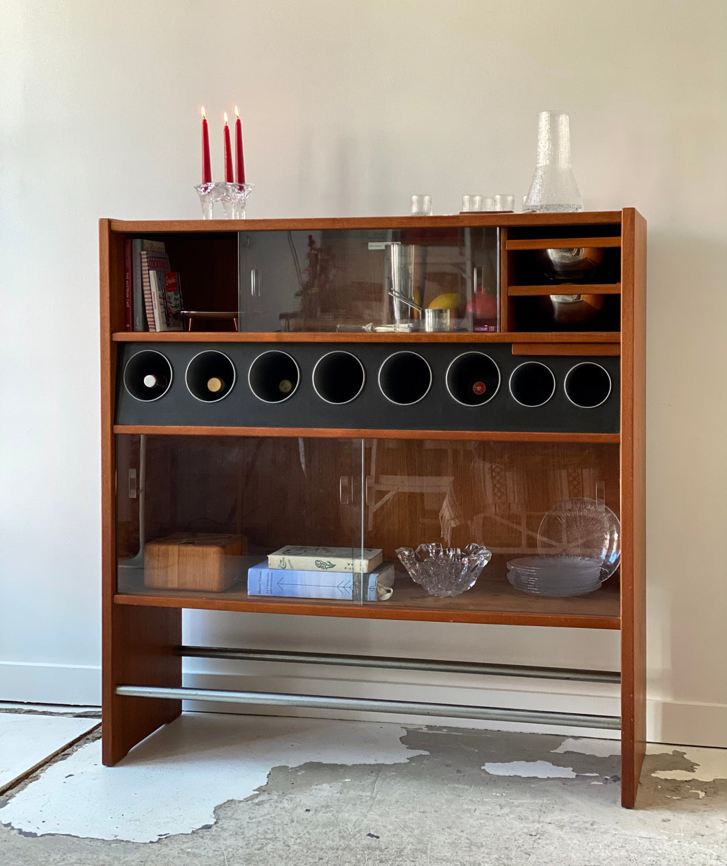 Teak dry bar by Erik Buch for Heltborg Møbler