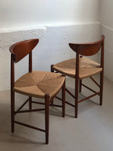 Load image into Gallery viewer, Pair of dining chairs by Peter Hvidt &amp; Orla Mølgaard-Nielsen for Søborg
