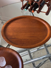 Load image into Gallery viewer, Round teak trays
