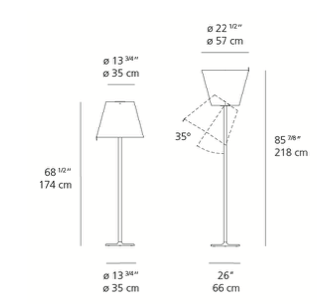 Lampadaire Melampo par Adrien Gardère