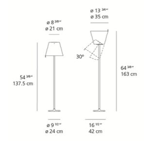 Lampadaire Melampo par Adrien Gardère
