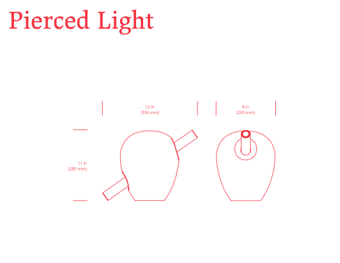 Pierced Light table lamp by Castor