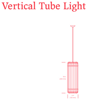 Load image into Gallery viewer, Vertical Tube hanging lamp by Castor
